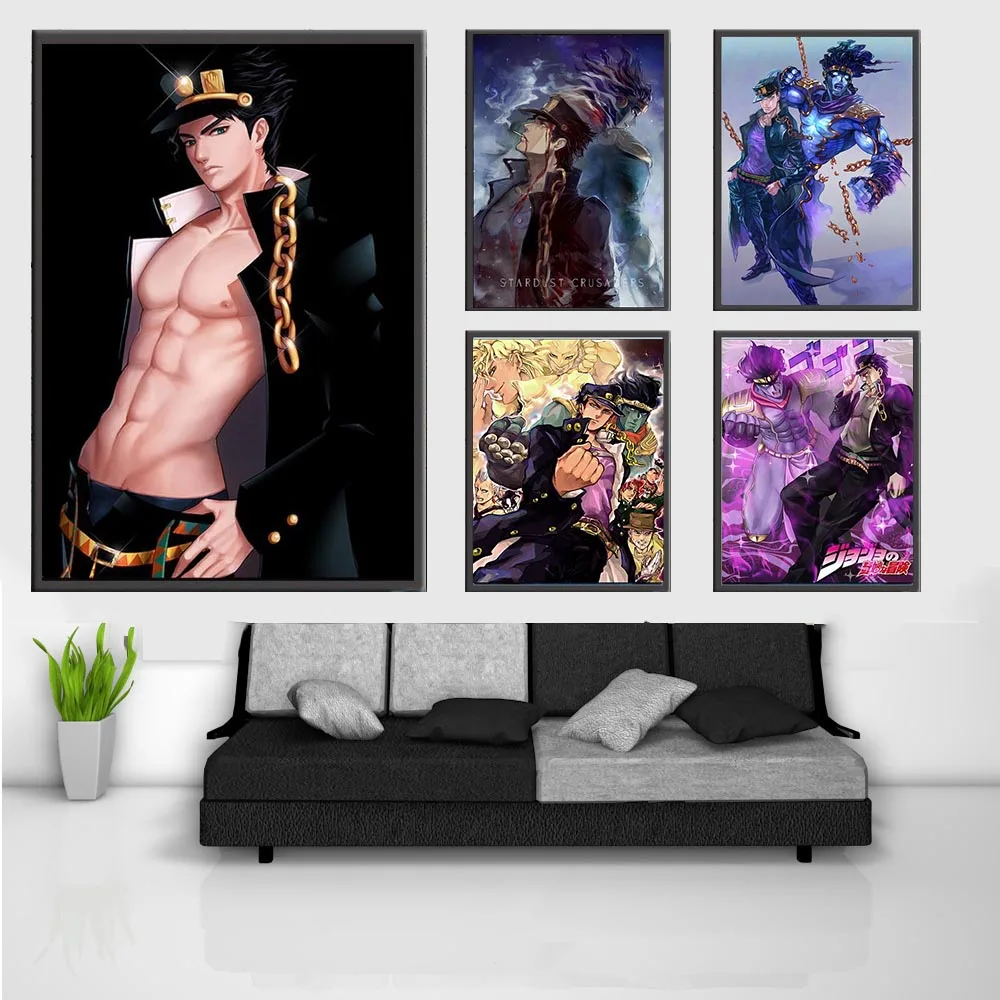 

Home Decor Japan Anime Painting JoJo S Bizarre Adventure Action HD Print Canvas Poster Modular Pictures Modern Bedroom Wall Art