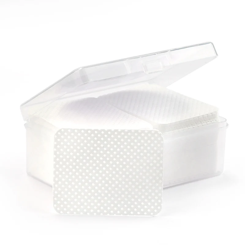 

180PCS/Pack Lint-Free Paper Cotton Wipes Eyelash Glue Remover Wipe Clean Cotton Sheet Nails Art Cleanin Cleaner Pads