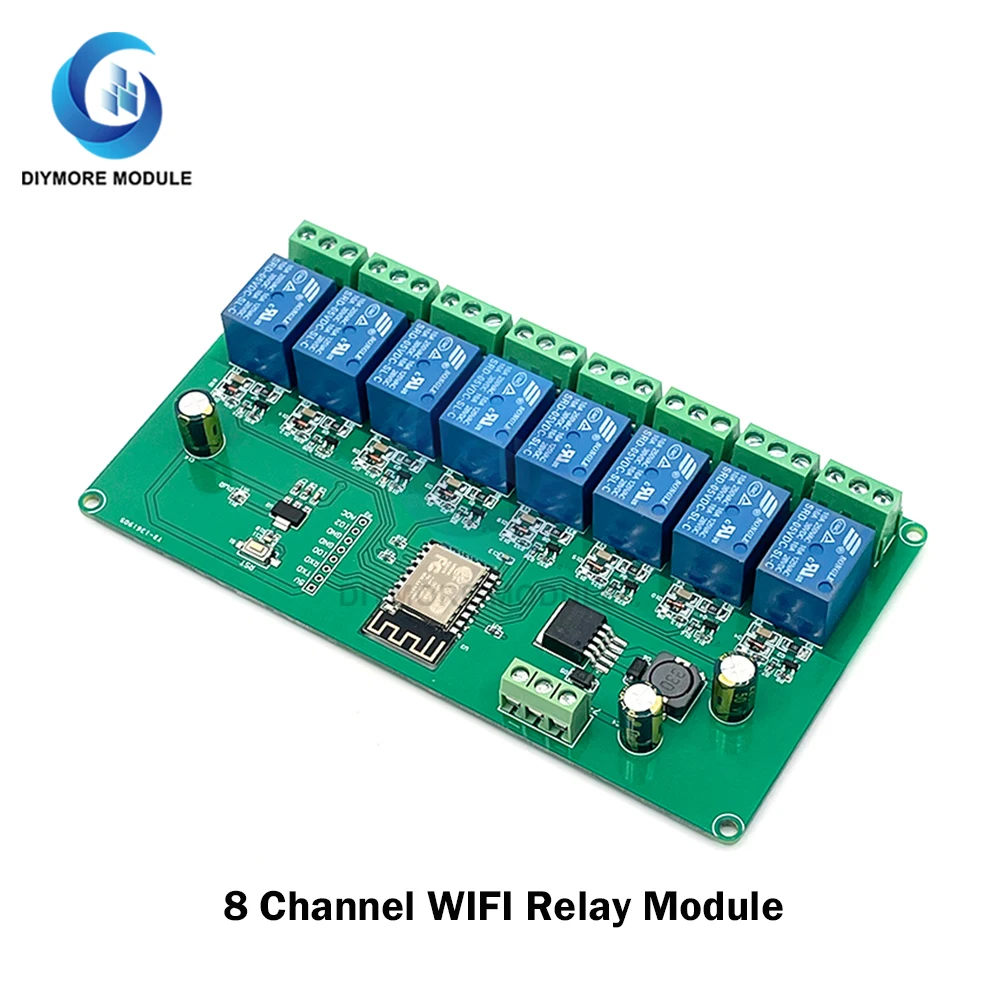 Беспроводной модуль реле Wi-Fi ESP8266 1/2/4/8 каналов ESP ESP-12F макетная плата 5 В/7-28 В/5-80 В