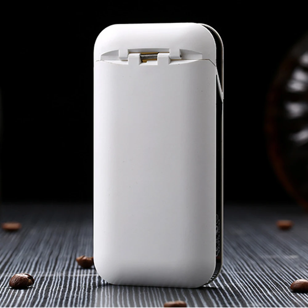 Новый черный и белый металлический креативный Автоматический чехол для сигарет