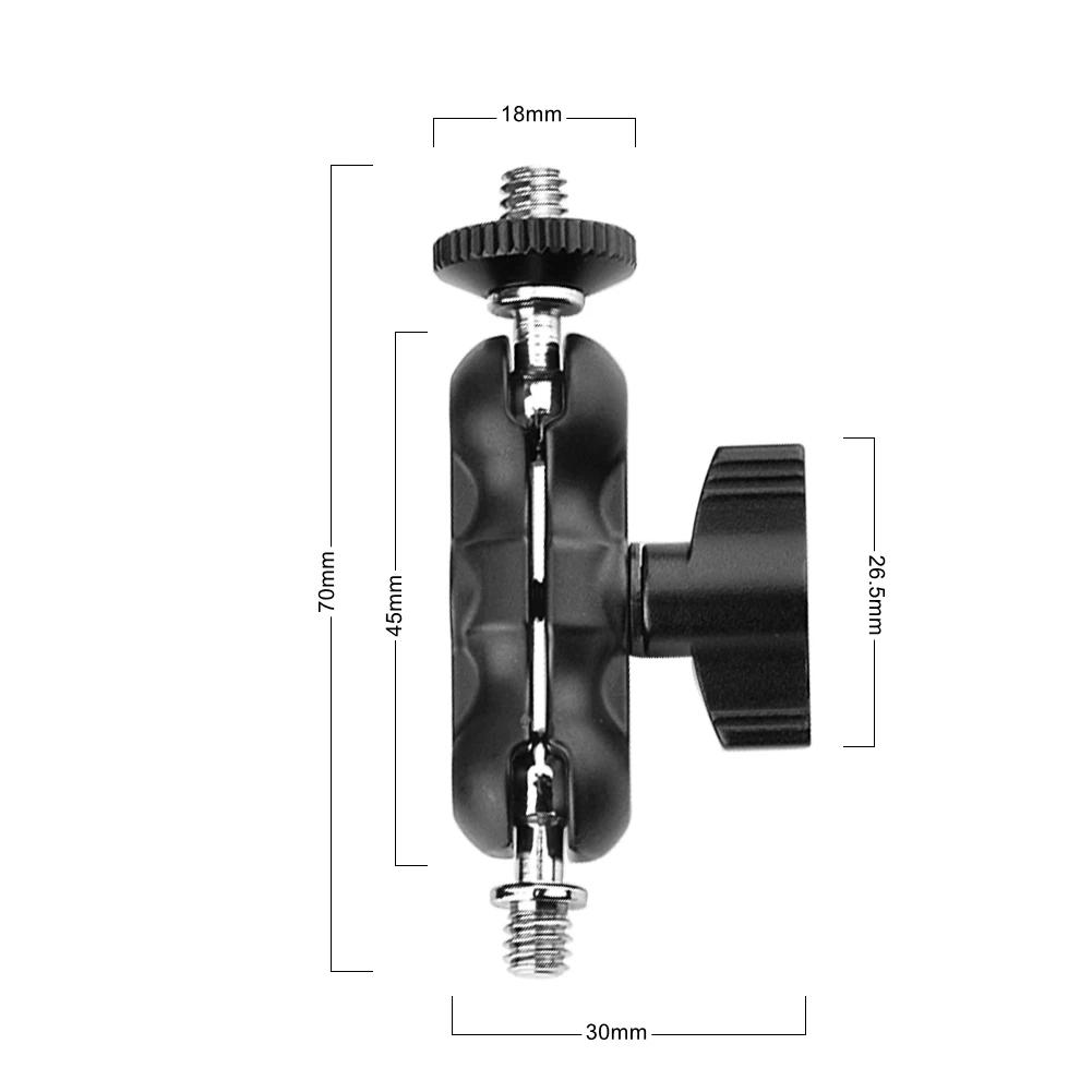 Универсальные магические рычаги с маленькой шаровой головкой для камеры верхняя