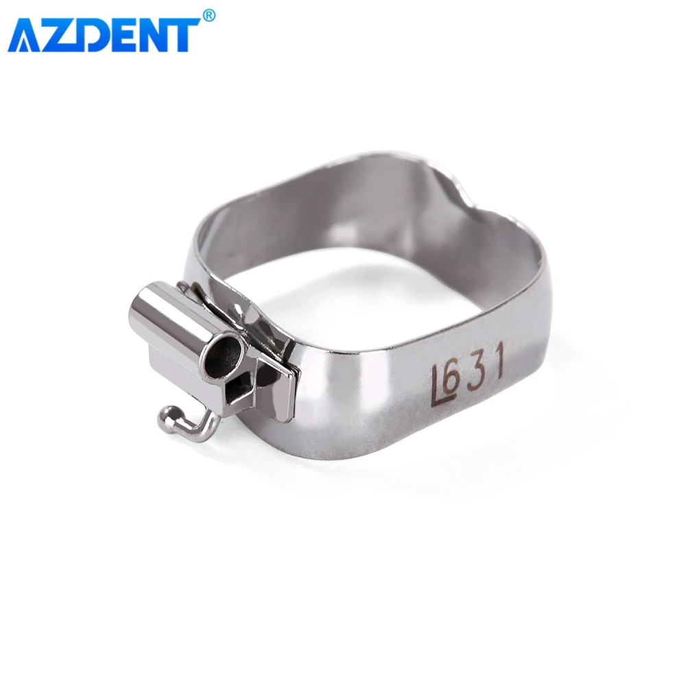 20 наборов в коробке зубные ортодонтические полосы AZDENT с букальной трубкой 16 #-35 #