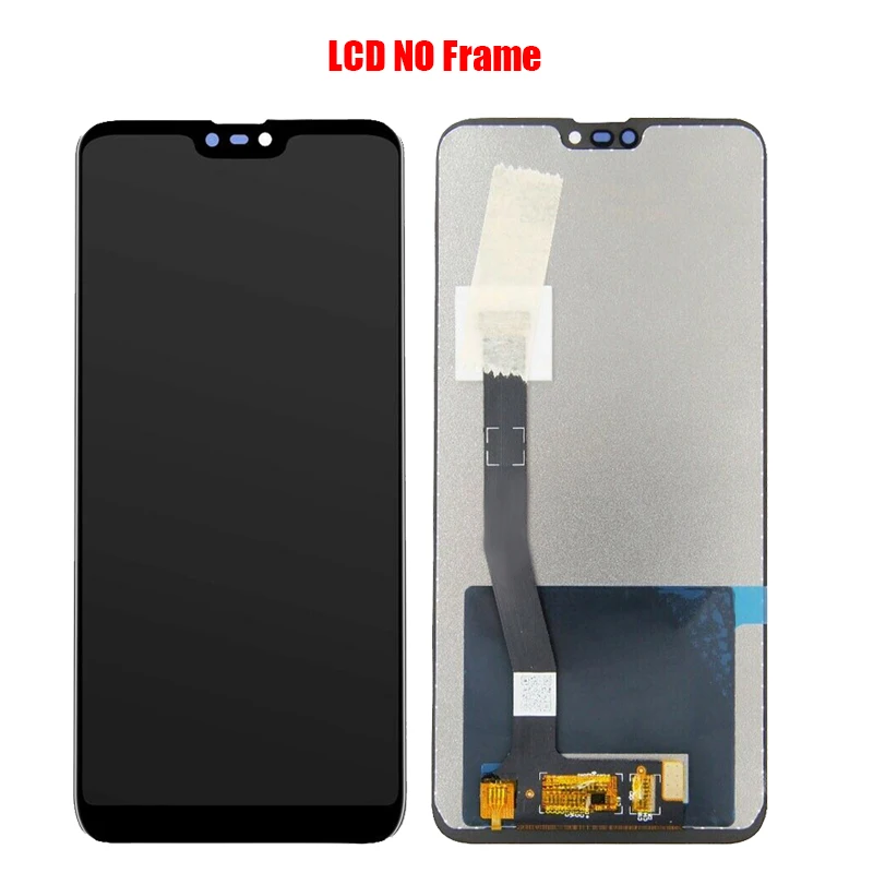 ЖК-экран в сборе для ASUS Zenfone Max Plus (M2) ZB634KL с сенсорным стеклом и передним корпусом