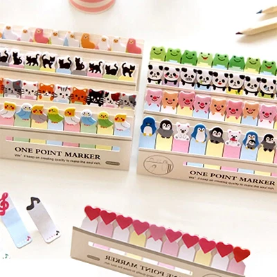 Мини мультфильм животных панда кошка блокнот стикеры милые кавайные записные