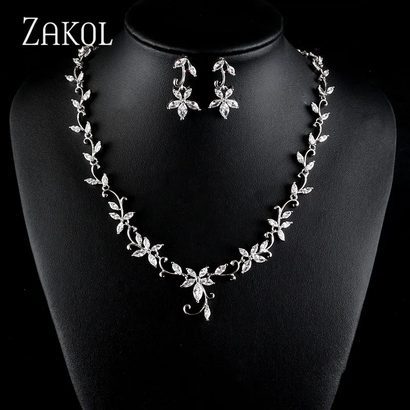 Новинка ювелирные изделия для свадебной вечеринки модные ожерелья и серьги из