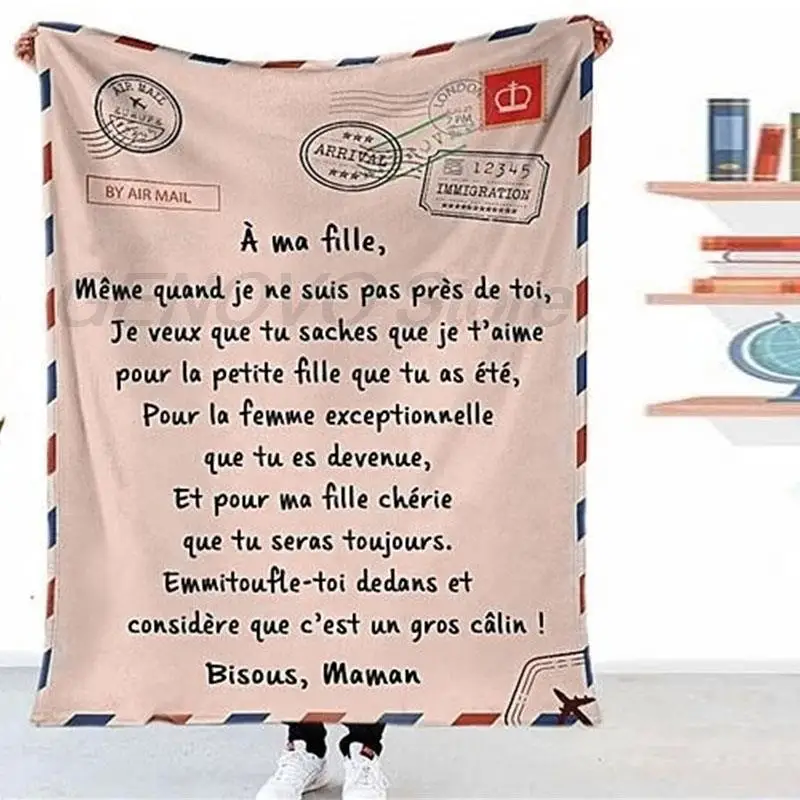 

Premium Decke zu Meinem Tochter Sohn Dauerhaft Hohe Qualität Komfortable für Home Textilien Traumhafte Geschenk Decke manta couv