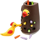 Игрушки Монтессори для малышей, искусственная Магнитная игрушка под дерево, игрушка для кормления червей, Дошкольное обучение, игрушка для развития мелкой моторики