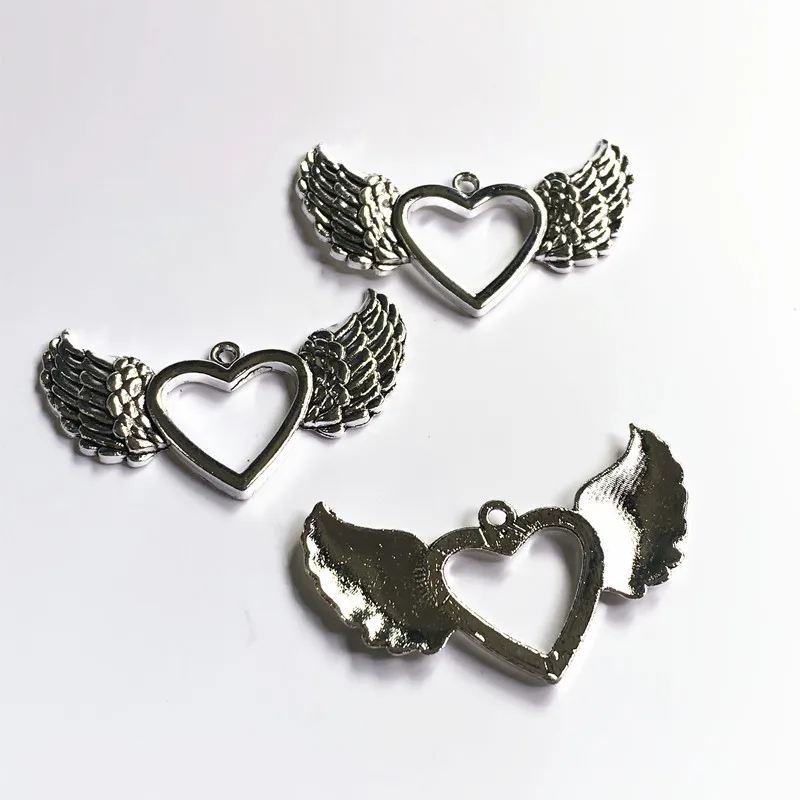 

12pcs Art Angel Wings Pendants Necklace Aesthetic Accessories Jewelry Making Supplies, Charms For Jewelry Making Gifts For Women