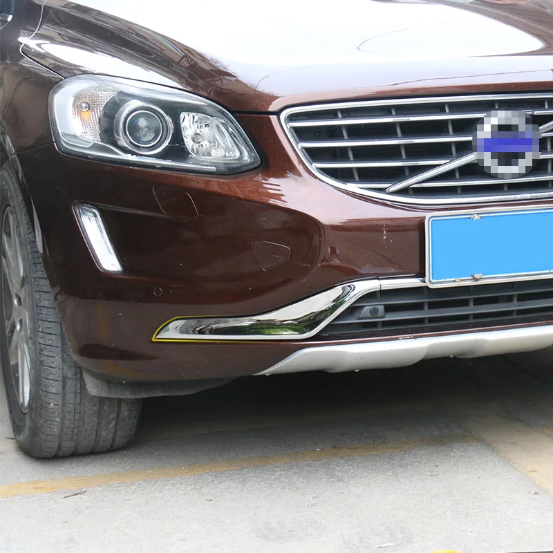 4 шт. хромированные накладки на передний бампер нижний центральный решетчатый