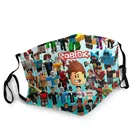 Новая игровая маска для лица Roblox, моющаяся многоразовая противовирусная защитная маска против пыли для детей и взрослых, фильтр Pm 2,5