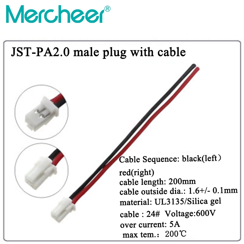 

JSTPA2.0 Штекерная линия JR Клеммная линия 2,0 штырьковый гнездовой разъем для сиденья модель самолета пульт дистанционного управления аккумуля...