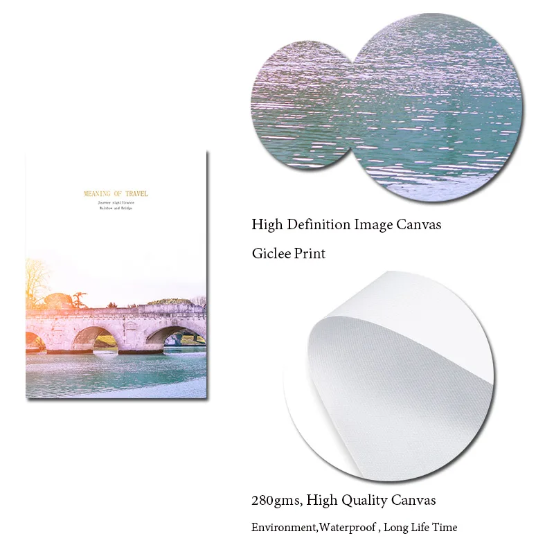 Scandinavian Nordic Travel Landscape Wall Art Canvas Poster Print Ferris wheel Painting Decorative Picture for Living Room Decor | Дом и сад