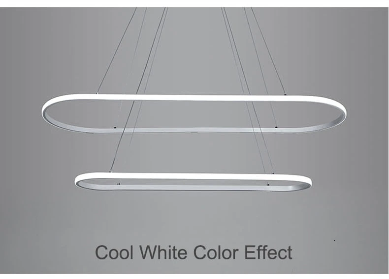 Rectangle Modern Led Pendant Lamps for Living Room Restaurant Bedroom Decorative Pendant Light Lamparas AC85-260V remote control