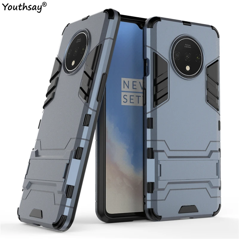 Чехол для Oneplus 7T чехол TPU PC резиновый защитный жесткий бампер робот броня телефона