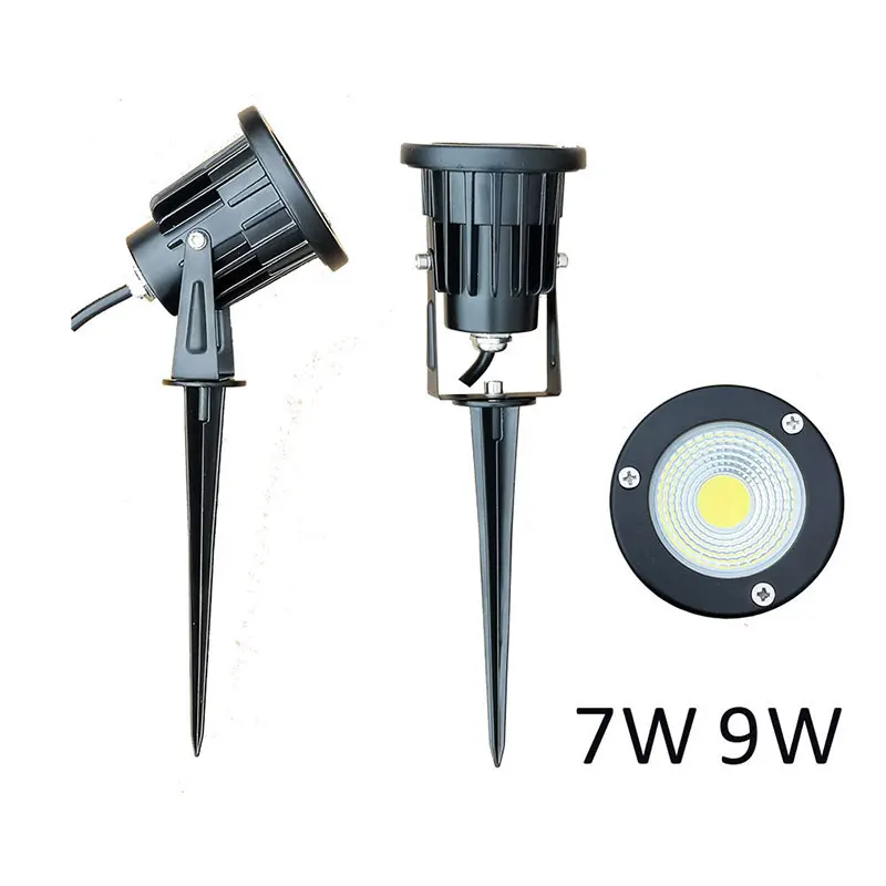 1 шт 12v 220v Светодиодный прожектор светильник 3 Вт 5 7 9 12 IP65 точечный на открытом