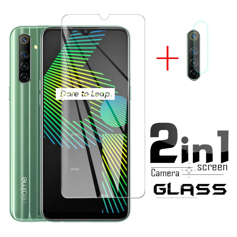 

2 in 1Tempered Glass For Oppo Realme 6i Screen Protector For Oppo Realme 6 i Camera Glass For Realme6i RMX2040 Protector Glass