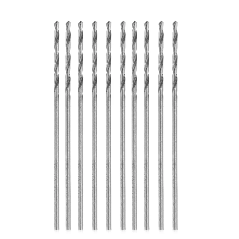 

Multifunction 10 Pcs Tiny Micro HSS 0.7mm Straight Shank Twist Drilling Bit