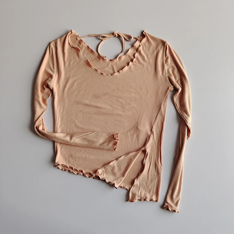 Sexy Women  Sport Shirts Solid Color High Elastic Gym Yoga Top Running Breathable Long sleeve T-Shirt