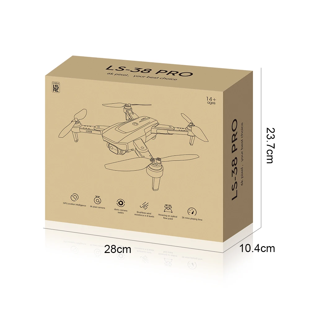 2021 Новый LS38 Дрон FPV GPS 5G WiFi 6K HD камера Профессиональная аэрофотосъемка бесщеточный