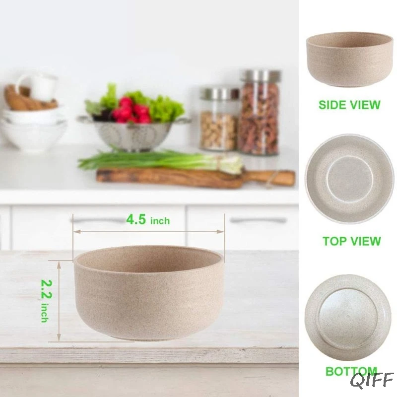 Небьющиеся зерновые чаши зернистость пшеницы 3 унции. Для одной (4 шт.)|Чаши| |