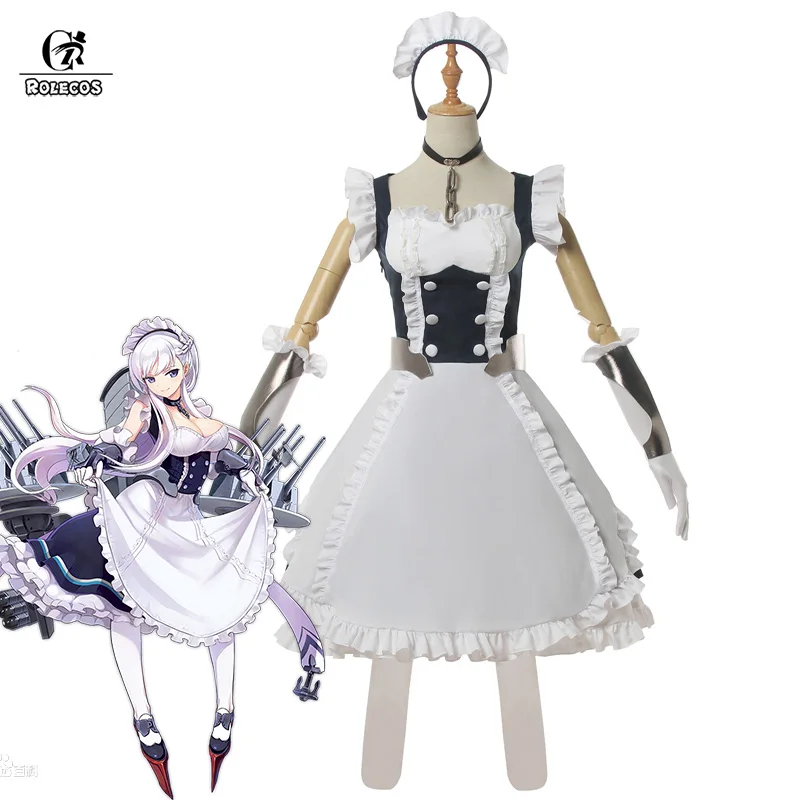 ROLECOS Azur Lane HMS Belfast костюм для косплея платье лолиты женский сексуальный на