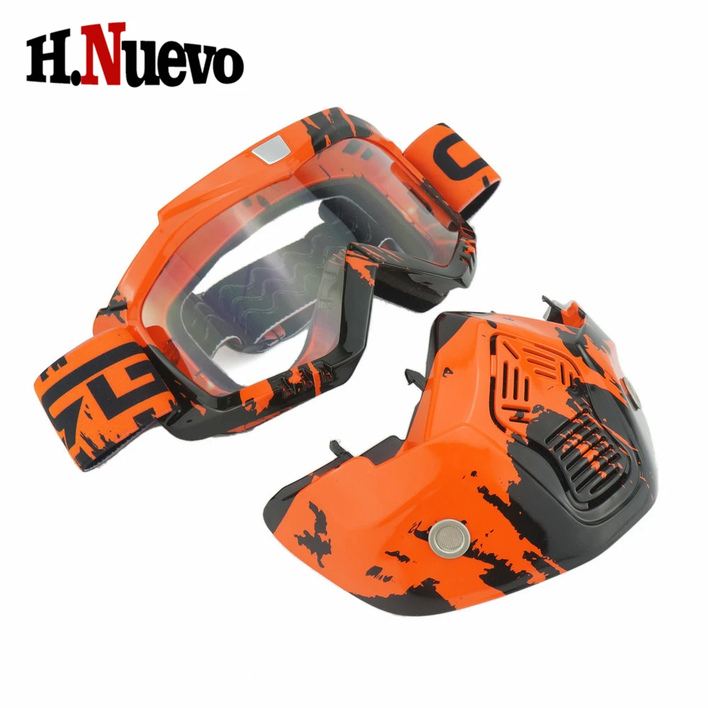 Камуфляжный стиль полная маска для лица очки съемная дышащая мотоциклетная Байк