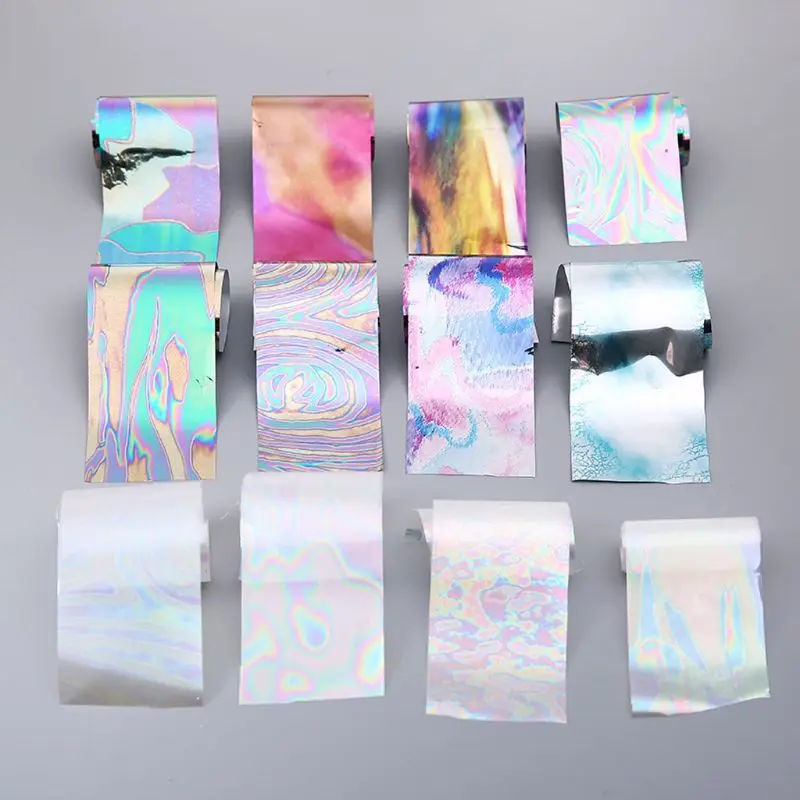 

1 Set Shiny Aurora AB Effect Reflective Mirror Paper Epoxy Resin Jewelry Fillers