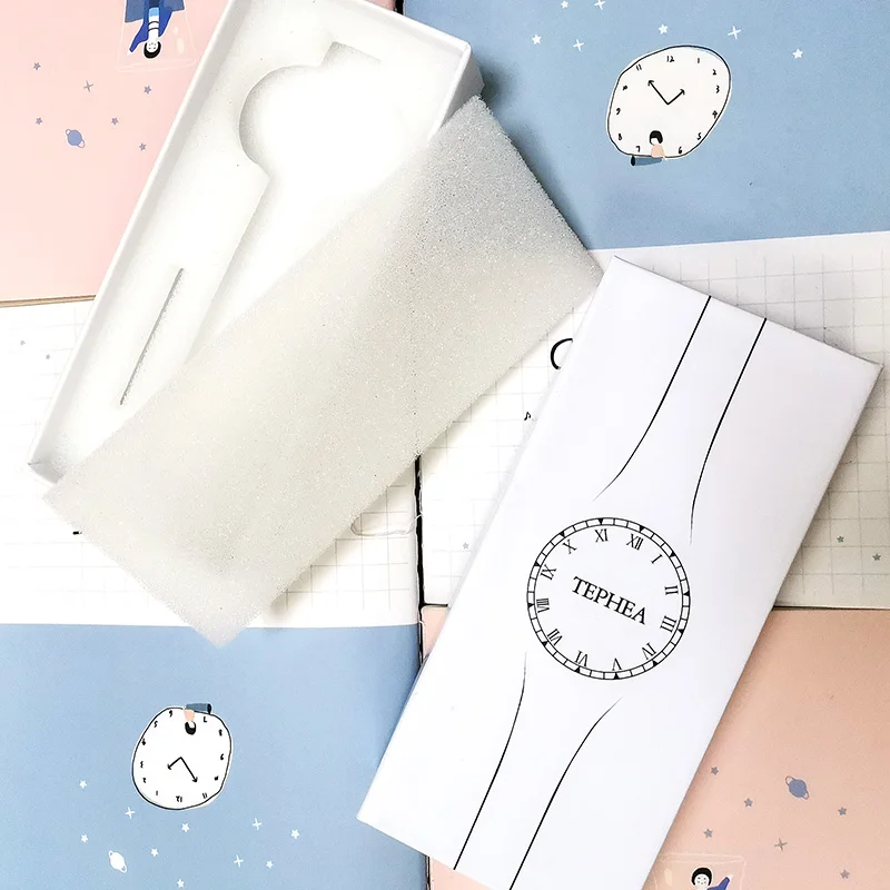 Яркая белая модная прочная коробка для красивых часов браслетов ювелирных