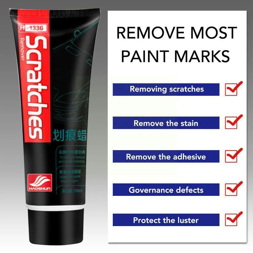 

100ml Car Scratch Repair Tackle Automobile Scrape Repair Care Tools Paints Cream Polishing Maintenance Wax Auto Remover Scr B3L5