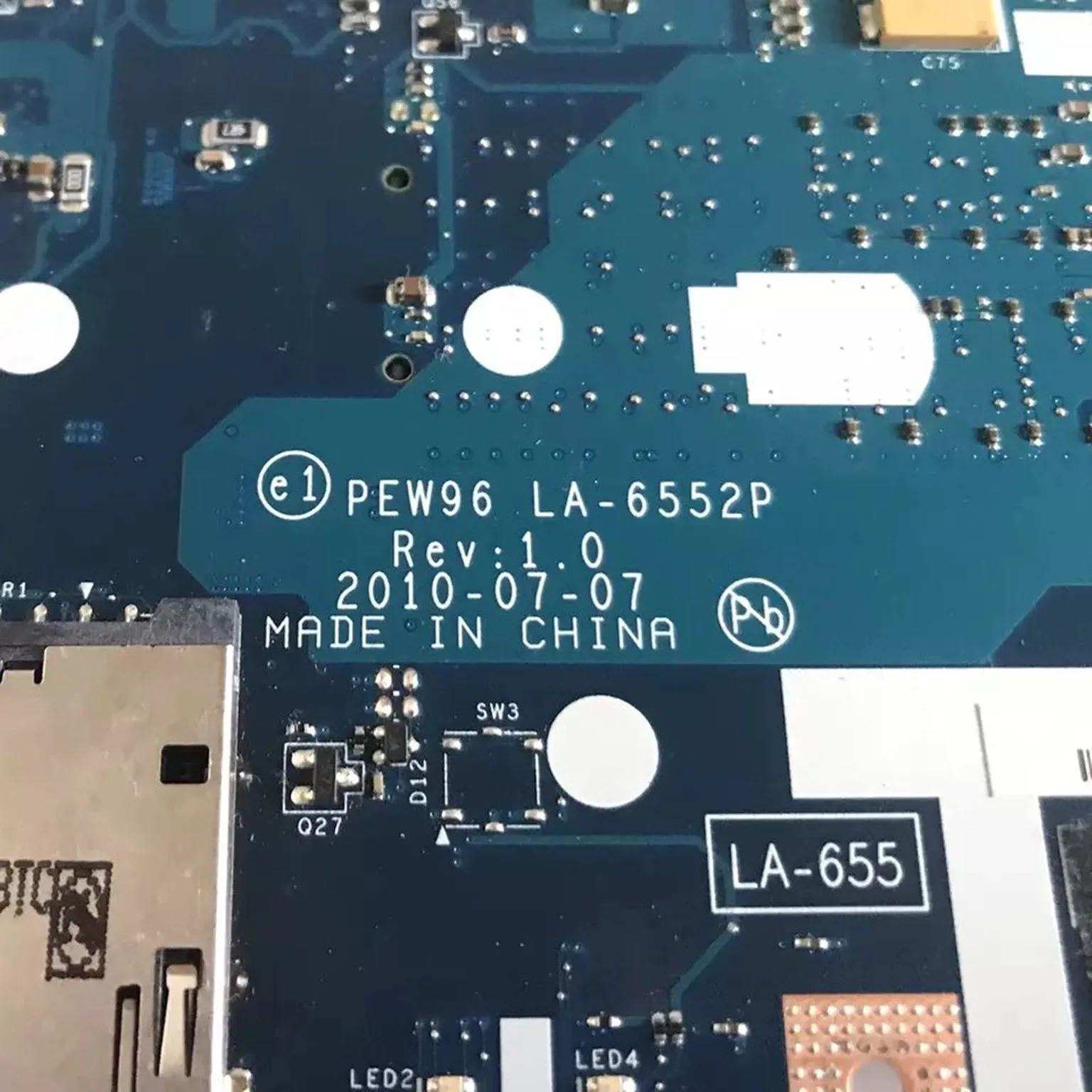 

NV50A MBR4602001 PEW96 LA-6552P Mainboard For Acer aspire 5552G 5552 Laptop Motherboard DDR3 100% fully tested