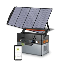 allpowers camping solar generator 110220v emergency power supply 606wh 288wh power station with 18v foldable solarpanel outdoor
