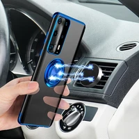 case for huawei p40 p30 pro lite p20 nova 7 5t 4e mate 40 30 20 p smart plus 2020 honor 9x y9 y6 magnet stand car holder cover
