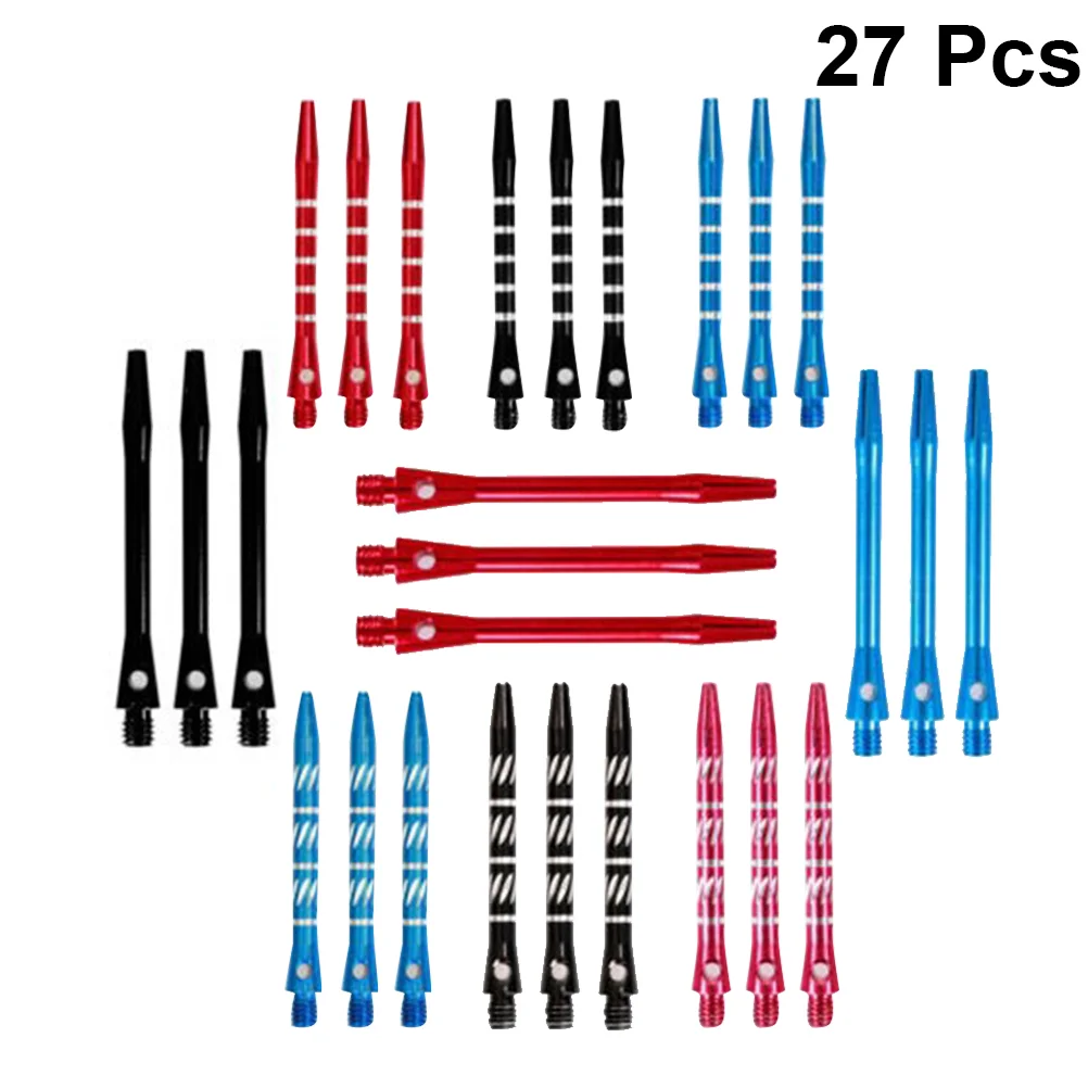 

27pcs 4.5mm Aluminium Alloy Dart Shafts Darts Accessories Metal Stems Alloy Pole Rod with Standard 2BA Screw Thread