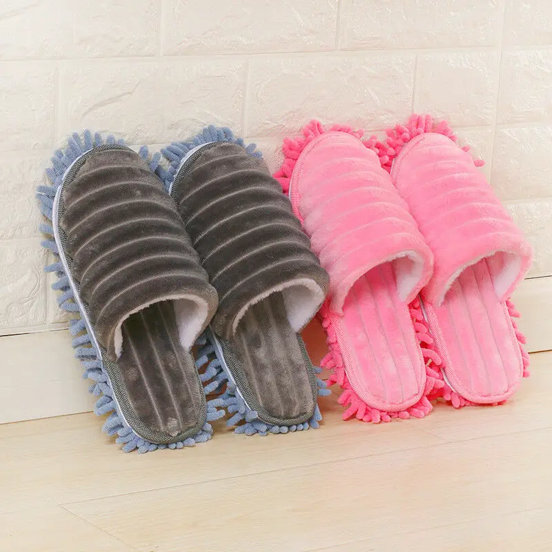 

1 Pair Lazy Cleaning Foot Cleaner Mop Slipper Microfiber Soft Wearable Bathroom Floor Dusting Cover Home Cleanning Tools