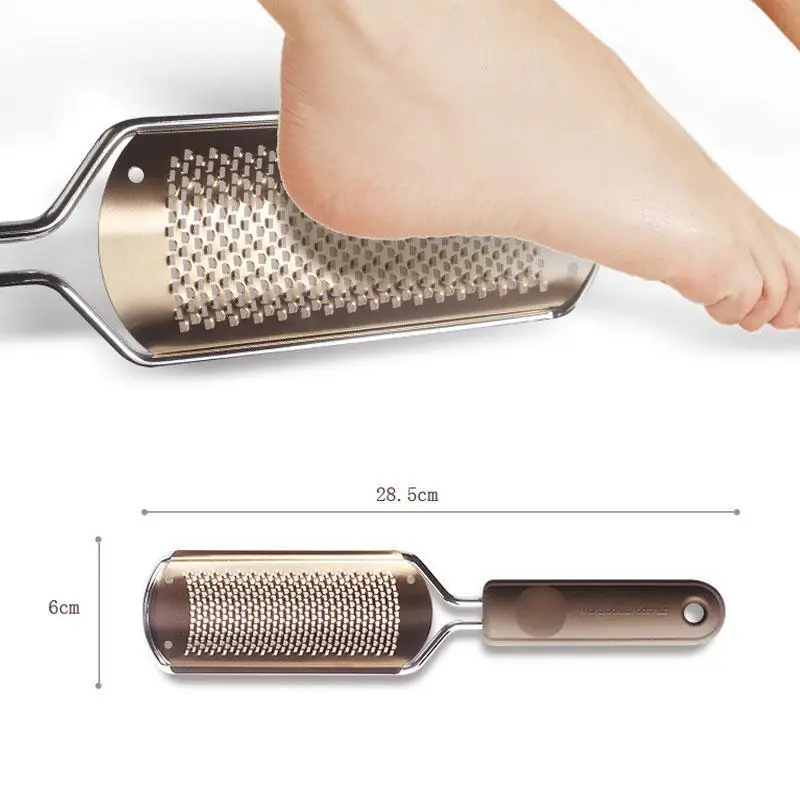 

Exfoliating Dead Skin Remover Peeling Foot File Foot Rasp Callus Remover Stainless Steel Foot Grater Foot Care Pedicure Tools