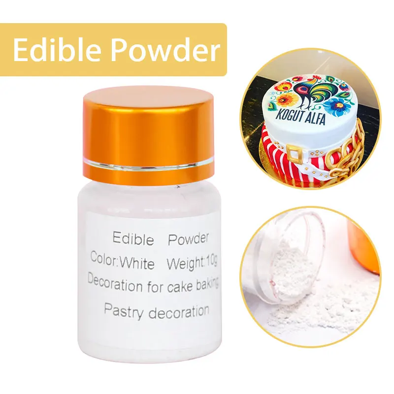 10g съедобные Еда порошок украшения торта на день рождения формы для выпечки Цвет