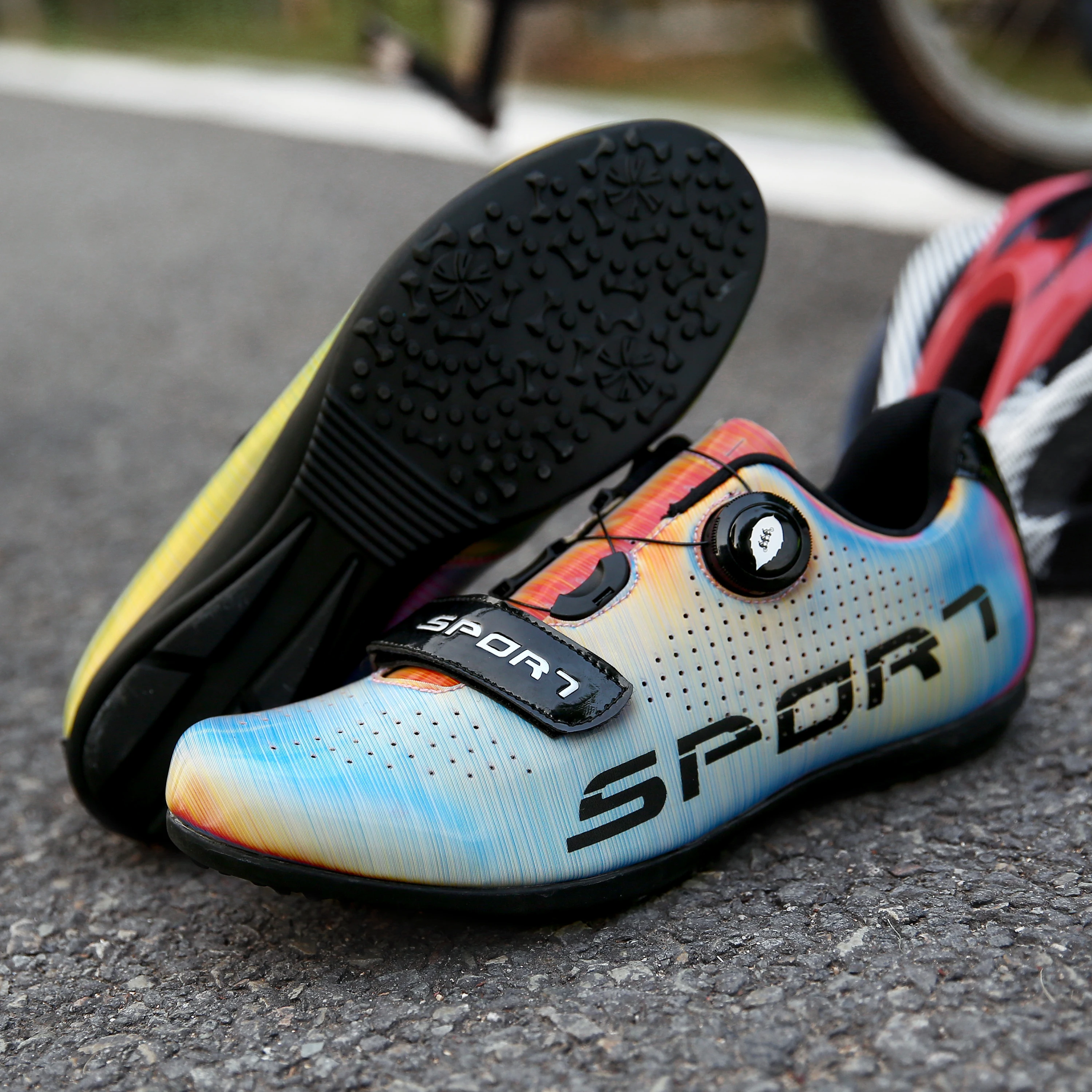 

UANK Cycling Shoes Unisex SPD Road Bike Sneakers Mtb Professional Outdoor Sports Self-Locking Ultralight Cycling Shoes