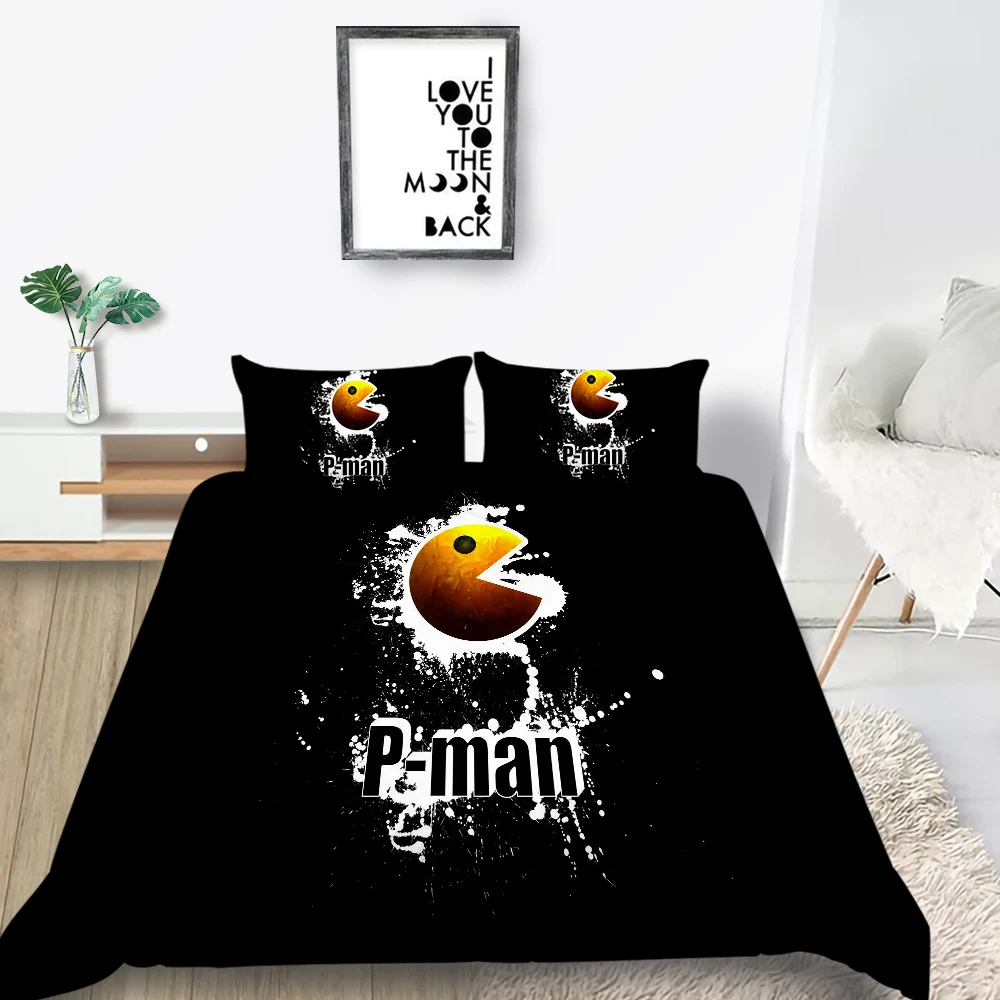 

Модный комплект постельного белья, Классический артистичный черный комплект постельного белья с пододеяльником, односпальным, двуспальным, Полноразмерным, уникальным дизайном