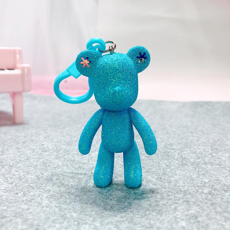 Bomgom мультфильм Popobe glomy Bear Momo винил пластиковый брелок сумка Подвеска с героем Аниме Дети игрушки кукольный брелок K049-purple