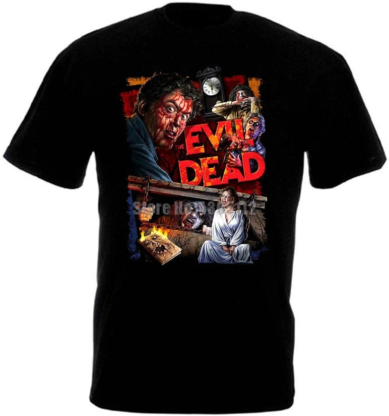 Evil Dead 1 постер фильма ужасов для женщин футболки Мода Harajuku футболка Femmes 2020 черная