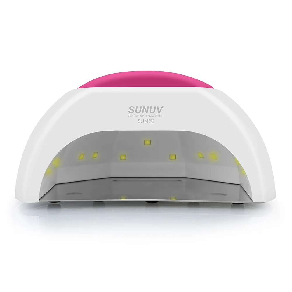 

SUNUV SUN2C UV LED Professional 48W Nail Lamp Curing Gel Led Polish Machine Infrared Sensor Rose Silicone Pad