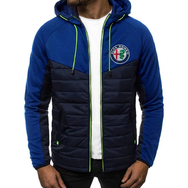 

New Alfa Romeo Spring Autumn Comfortable Men's Hoodies Fashion Print Coat Male Casual 7 Color Padded Jackets Sport Zipper Tops