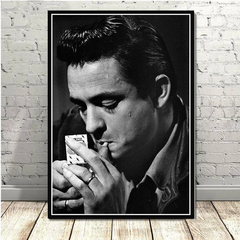 Vintage Johnny Cash Rock Music Band Star Poster and Prints - Wall Art Canvas Painting Wall Pictures for Living Room Home Decor image 4