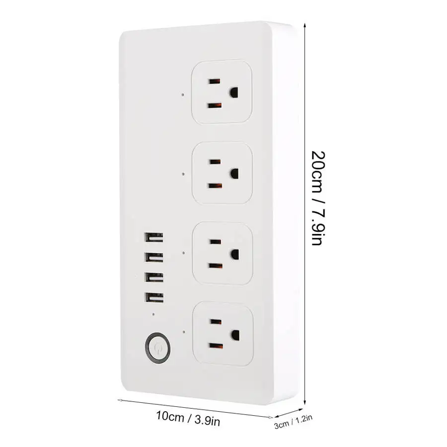 Умная розетка с поддержкой Wi Fi и 4 USB портами 120 в|Аксессуары для электрических