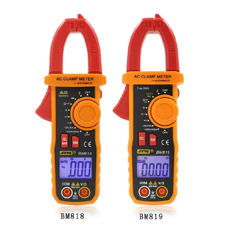 BM818/BM819 Цифровой мультиметр клещи Авто Диапазон измерительный вольтметр 831F