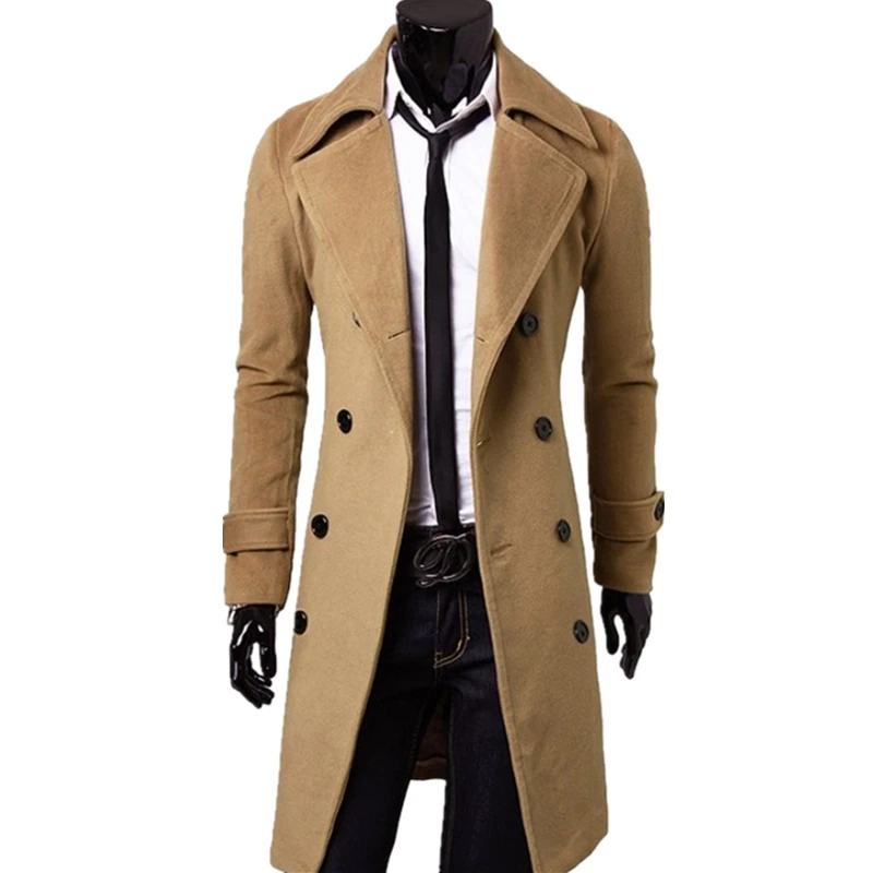 Мужской Повседневный плащ BOLUBAO приталенная куртка средней длины в британском