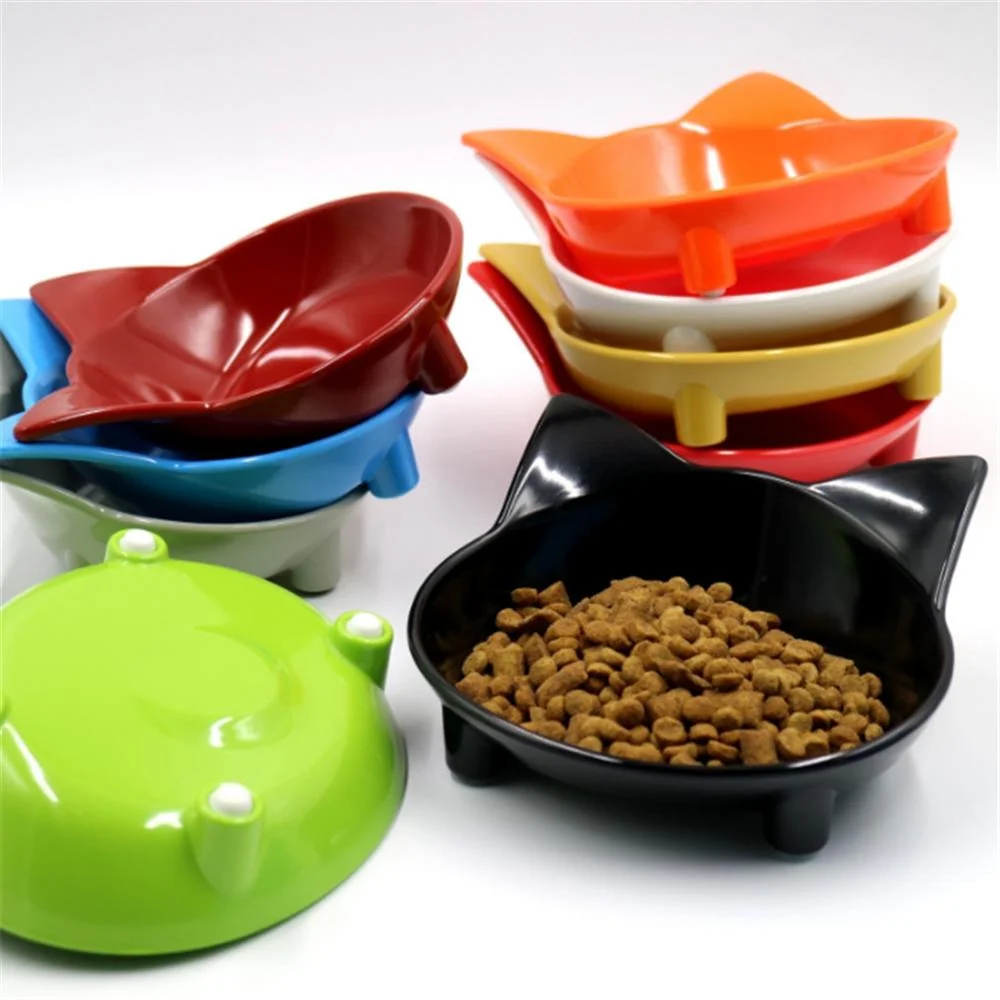 

Cat Food Bowl Thickened Pet Feeding Cups With Stand Non-slip Cat Water Food Bowls Cats Dogs Neck Protector Feeder Pet Product