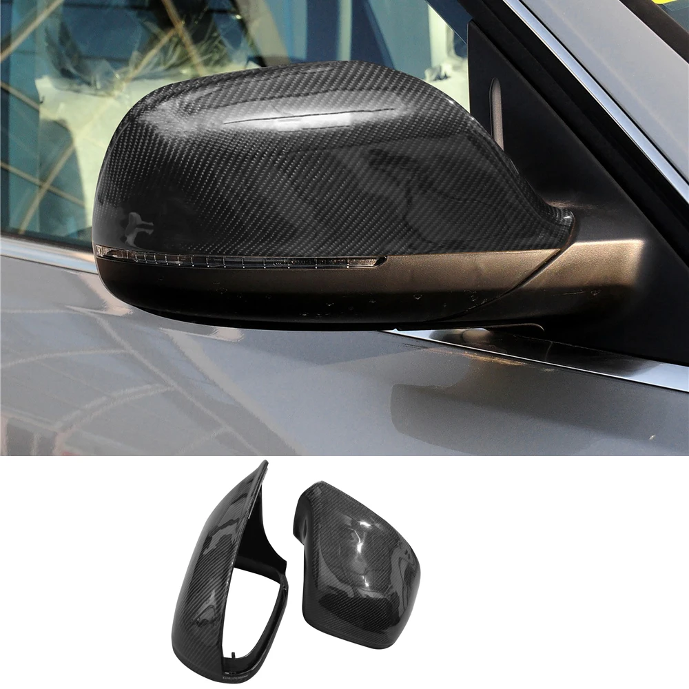 

Колпачки из настоящего углеродного волокна для боковых зеркал заднего вида, для Audi Q5 2010-2018, внешние автомобильные аксессуары