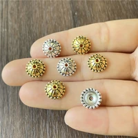 junkang alloy 10mm glossy hat spacer bead cap diy bracelet necklace amulet jewelry connector making discovery accessories