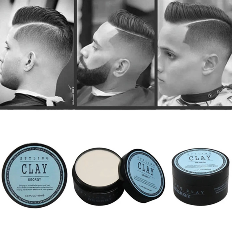 

Fashion Matte Finished Hair Styling Clay Daily Use Mens Hair Clay High Strong Hold Low Shine Hair Styling Wax 100Ml